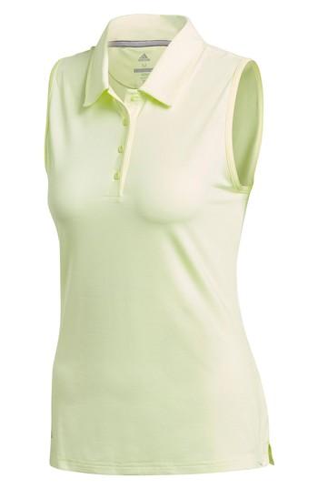Women's Adidas Ultimate365 Sleeveless Golf Polo - Yellow