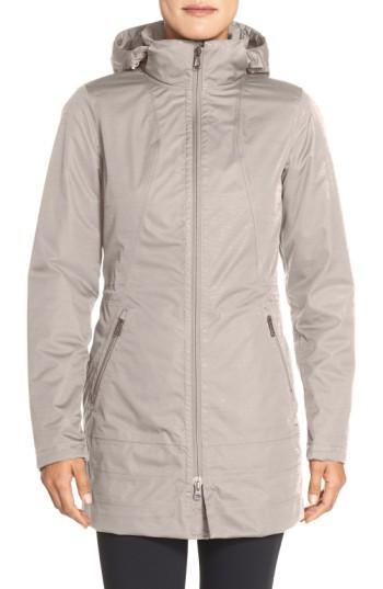 Women's The North Face 'ancha' Hooded Waterproof Parka - Blue