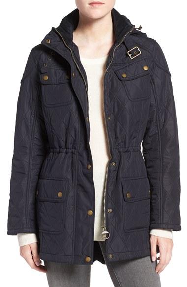 Women's Barbour 'arrow' Quilted Anorak Us / 8 Uk - Blue