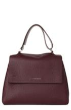 Orciani Medium Sveva Soft Leather Top Handle Satchel - Purple