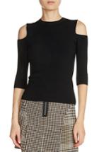 Women's Maje Cold Shoulder Sweater - Black