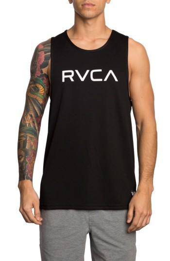 Men's Rvca Big Rvca Tank, Size - Black