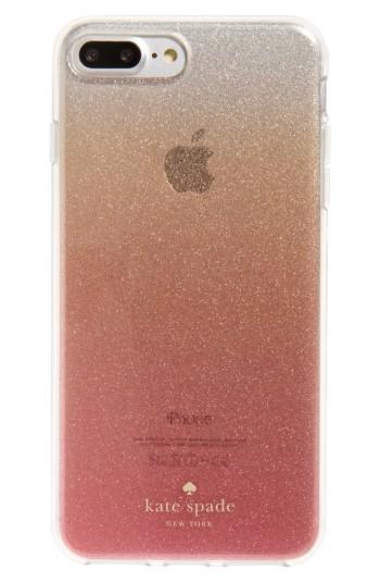 Kate Spade New York Glitter Ombre Iphone 7/8 & 7/8 Case(nordstrom Exclusive) - Pink