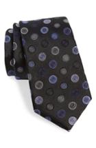 Men's Nordstrom Men's Shop Santa Lucia Medallion Silk Tie, Size - Black