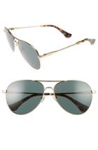 Women's Sonix Lodi 62mm Mirrored Aviator Sunglasses - Green Tint/ Gold
