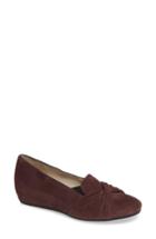 Women's Amalfi By Rangoni Valeria Twist Wedge Loafer M - Purple