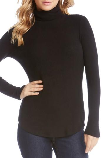 Women's Karen Kane Angled Sleeve Turtleneck - Black