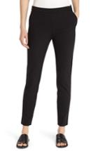 Women's Lafayette 148 New York Murray Cotton Blend Crop Pants, Size - Black