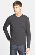 Men's James Perse Long Sleeve Crewneck T-shirt (m) - Brown