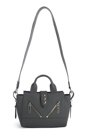 Kenzo Mini Kalifornia Leather Satchel - Grey