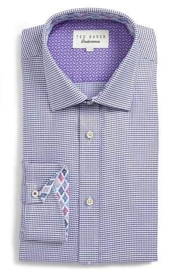 Men's Ted Baker London Endurance Giara Trim Fit Dress Shirt 32/33 - Pink