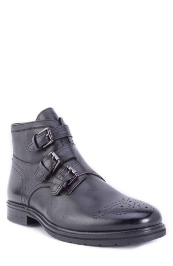 Men's Robert Graham Malden Three Buckle Boot M - Black