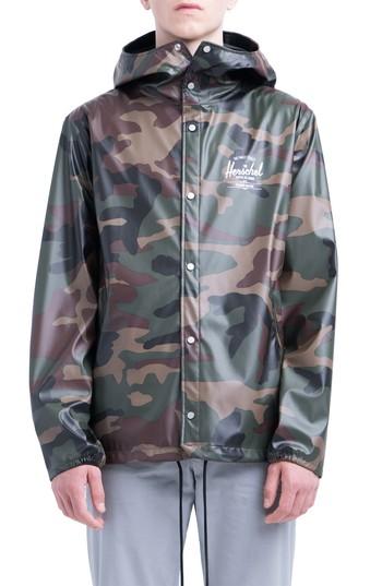 Men's Herschel Supply Co. Forecast Hooded Coaches Jacket - Green