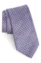 Men's Calibrate Porter Check Silk Tie, Size - Pink