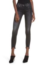 Women's Hudson Jeans Nico Step Hem Crop Super Skinny Jeans - Grey