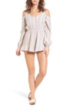 Women's The Fifth Label Voyage Cold Shoulder Romper, Size - White