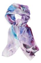 Women's Nordstrom Impression Paradise Silk Scarf, Size - Purple