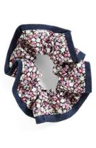 L. Erickson Ribbon Edge Silk Scrunchie, Size - Purple