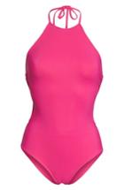 Women's Diane Von Furstenberg Halter One-piece Swimsuit, Size - Pink