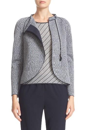 Women's Armani Collezioni Bonded Jacquard Jacket