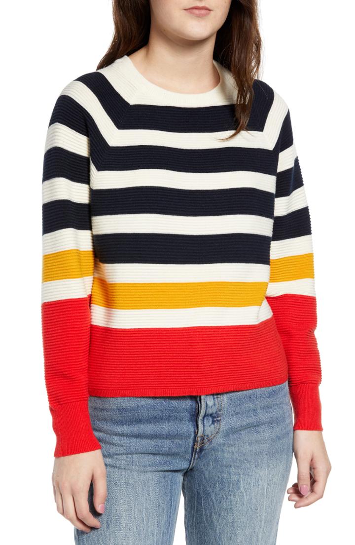 Women's Love By Design Stripe Knit Sweater