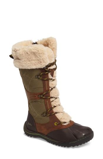 Women's Jambu Broadway Faux Fur Waterproof Boot M - Brown