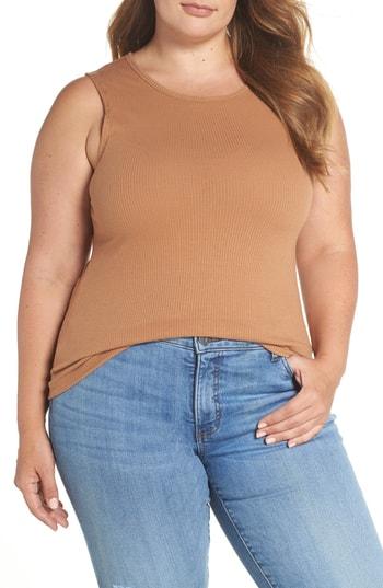 Women's Bp. Ribbed Tank Top - Brown