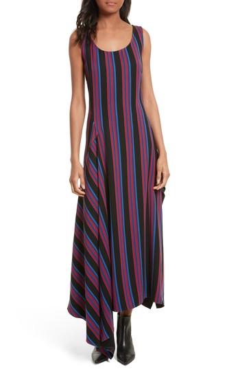 Women's Diane Von Furstenberg Stripe Scoop Neck Maxi Dress