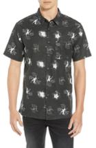 Men's Billabong Collided Cotton Sport Shirt - Black