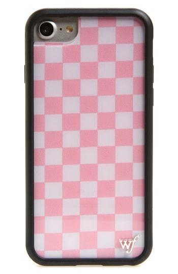 Wildflower Checkerboard Iphone 6/7/8 Case - Pink