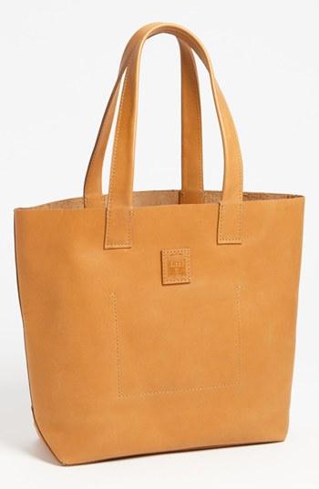 Frye 'stitch' Leather Tote Tan