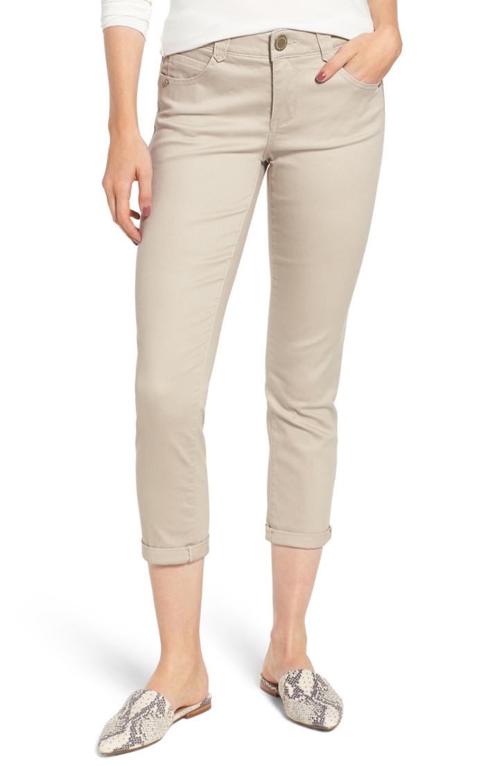 Women's Wit & Wisdom Ab-solution Crop Skinny Pants (similar To 14w) - Beige