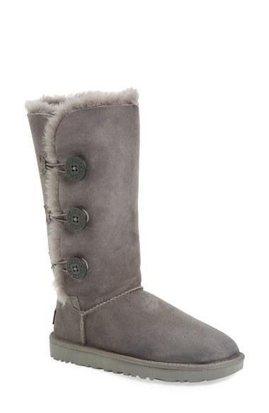 Women's Ugg 'bailey Button Triplet Ii' Boot M - Grey