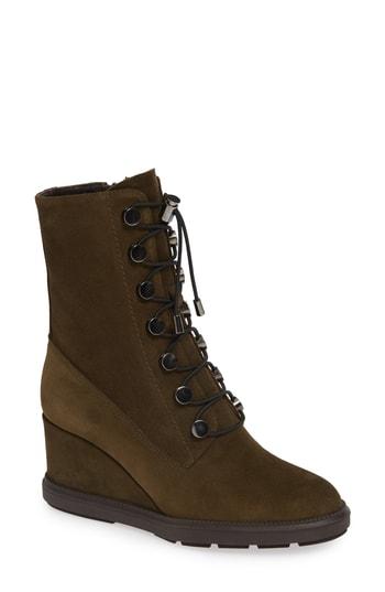 Women's Aquatalia Campbell Wedge Boot .5 M - Green