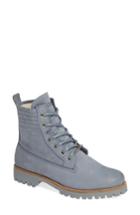 Women's Blackstone Ol22 Lace-up Boot With Genuine Shearling Lining Eu - Blue