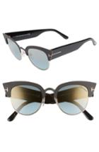 Women's Tom Ford Alexandra 51mm Sunglasses - Black/ Blue