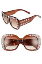 Women's Circus By Sam Edelman 53mm Imitation Pearl Sunglasses -