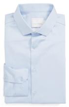 Men's Topman Stretch Cotton Shirt - Blue