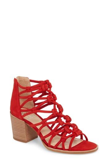 Women's Vince Camuto Karika Cage Sandal M - Red