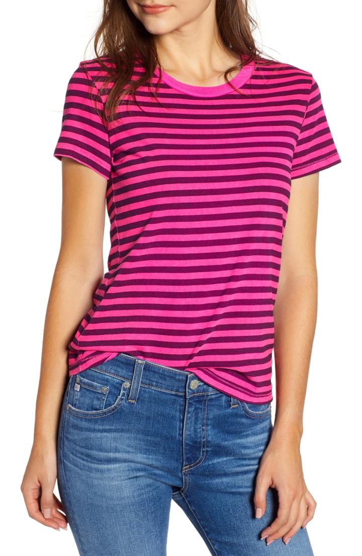 Women's Madewell Chord Bubble Sleeve Top, Size - Red