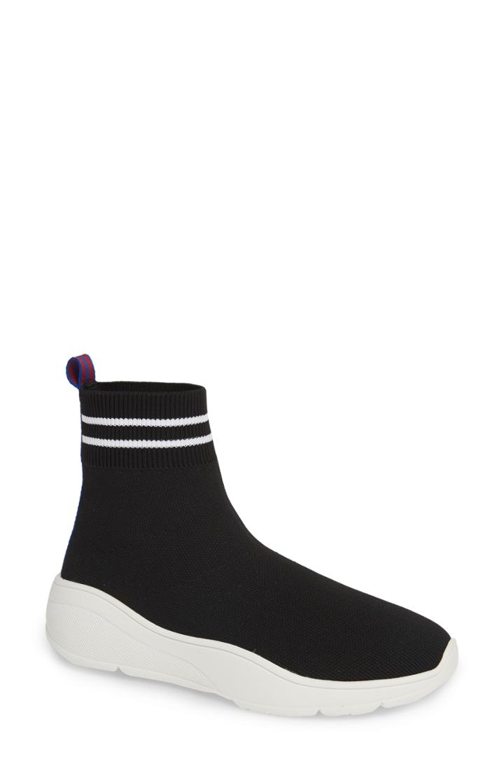 Women's Steve Madden Found Sock Sneaker .5 M - Black