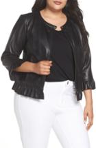 Women's Sejour Ruffled Faux Leather Jacket