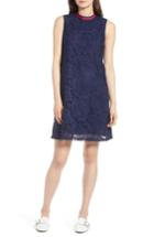 Women's Halogen Lace Overlay Sleeveless Shift Dress - Blue