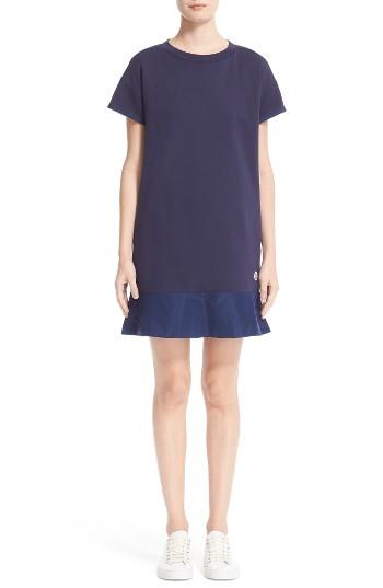 Women's Moncler Abito Ruffle Sweatshirt Dress