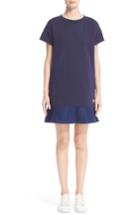 Women's Moncler Abito Ruffle Sweatshirt Dress