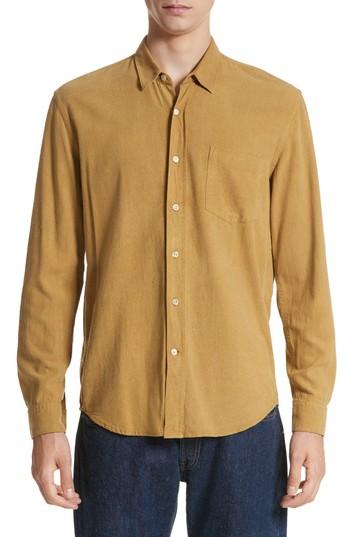 Men's Our Legacy Classic Silk Shirt Eu - Metallic