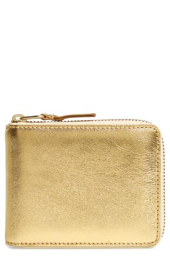 Men's Comme Des Garcons Metallic Wallet - Metallic