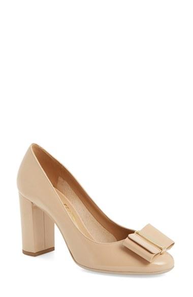 Women's Salvatore Ferragamo Elinda Block Heel Pump