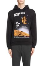 Men's Kenzo Spaced Out Graphic Hoodie - Black