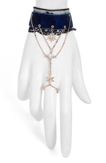 Women's Leith Velvet Ribbon Hand Chain